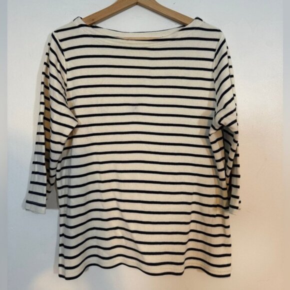 L.L.Bean Women’s Striped Knit Top – Size 1X - Picture 2 of 6